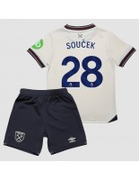 West Ham United Tomas Soucek #28 Bortedraktsett Barn 2025-26 Korte ermer (+ bukser)